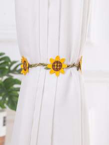 1 pieza Alzapaños de cortina con diseño de girasol - Multicolor - Ver 3