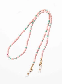 3入組女士撞色串珠時尚眼鏡鏈日常裝飾 - 彩色 - 查看 4