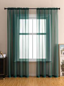1 panneau Rideau transparent unicolore