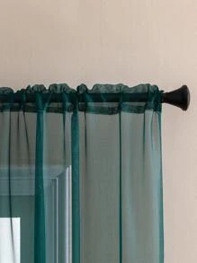 1 panneau Rideau transparent unicolore