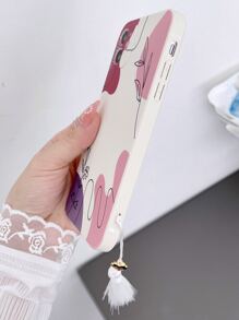 Apple Plants Pattern Phone Case With Stand-Out Phone Grip Compatible With IPhone15/15Plus/15Pro/15Promax