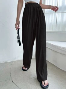 DAZY High Waist Wide Leg Pants,Teacher Pants Fall - Black - View 3