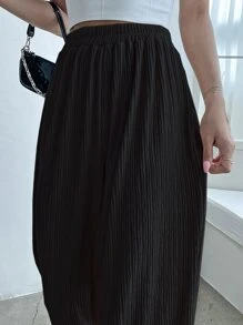 DAZY High Waist Wide Leg Pants,Teacher Pants Fall - Black - View 4