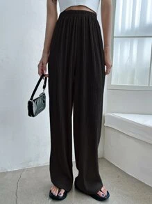 DAZY High Waist Wide Leg Pants,Teacher Pants Fall - Black - View 5