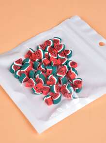 50 顆西瓜設計 DIY 黏土珠 - 彩色 - 查看 4