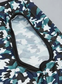 1pc Camo Print Pet Tank - Multicolor - View 3