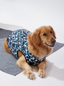 1pc Camo Print Pet Tank - Multicolor - View 4