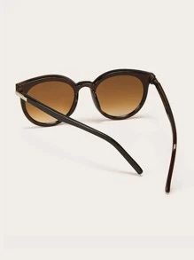 1 pieza gafas de sol con montura de plástico para niños adecuadas para uso diario - Marrón - Ver 3