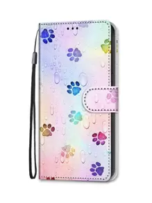 Funda con cartera con estampado de garra con acollador - Rosa Pálido - Ver 1