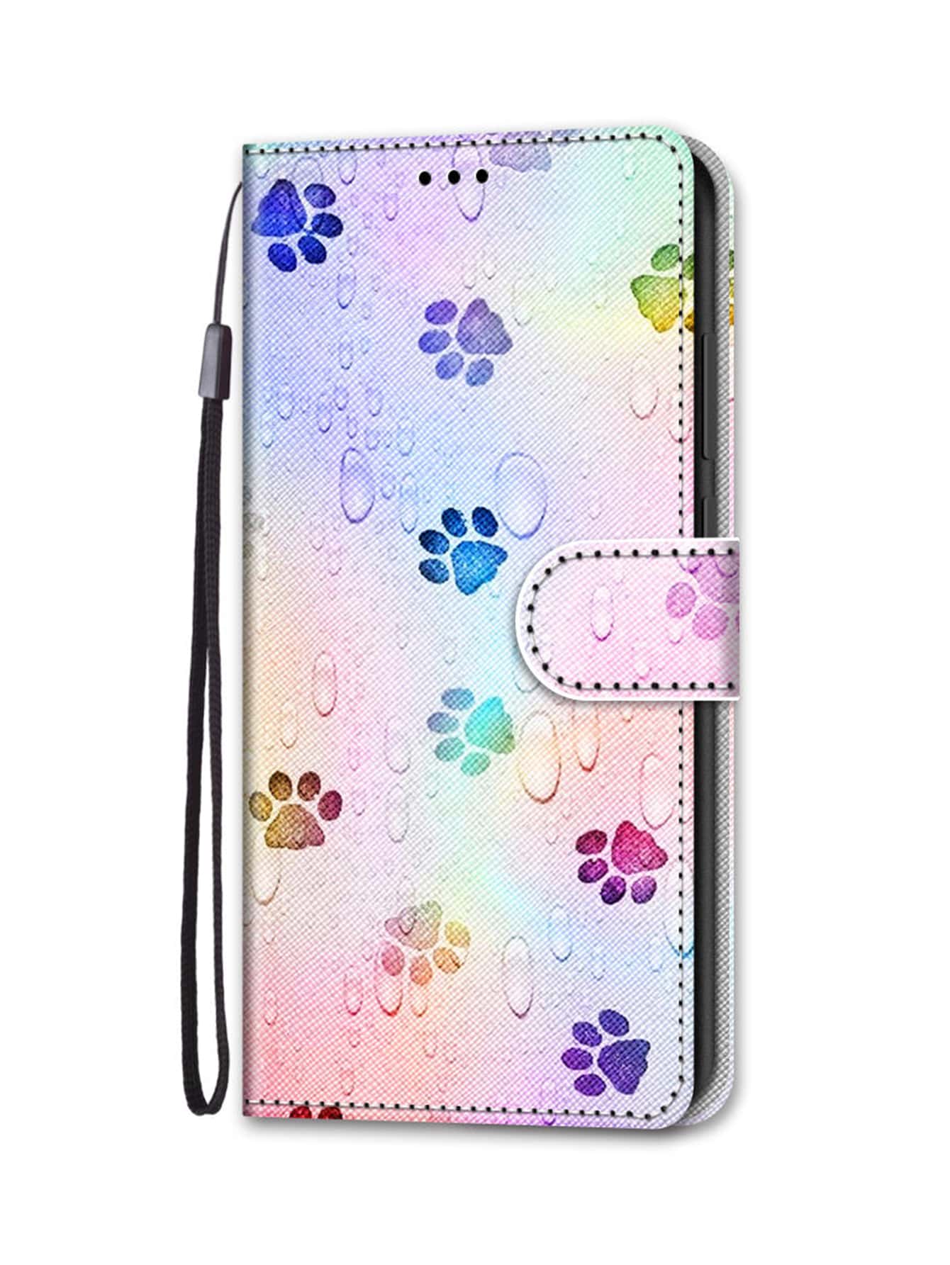 Funda con cartera con estampado de garra con acollador - Rosa Pálido - Ver 1