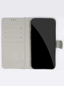 Funda con cartera con estampado de garra con acollador - Rosa Pálido - Ver 5