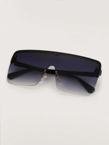 1pair Flat Top Shield Fashion Glasses Y2k Glasses UV Protection Sunglasses Street Sunglasses Beach Sun Glasses Beach Accessories For Women Sun Glasses Sunglasses Shades Basics And Suit For Sweater Jeans Sweatpants Hoodie Jackets Dress And Long Sleeve Shirt Fashionable Shade Elegant Outfit Family Outings Travel Vacation Holiday For Summer Beach Vacation,Outdoor,Travel - Purple - View 5