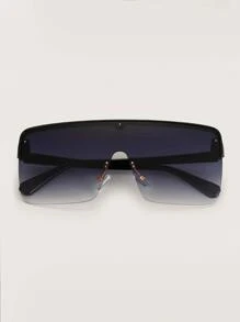 1pair Flat Top Shield Fashion Glasses Y2k Glasses UV Protection Sunglasses Street Sunglasses Beach Sun Glasses Beach Accessories For Women Sun Glasses Sunglasses Shades Basics And Suit For Sweater Jeans Sweatpants Hoodie Jackets Dress And Long Sleeve Shirt Fashionable Shade Elegant Outfit Family Outings Travel Vacation Holiday For Summer Beach Vacation,Outdoor,Travel - Purple - View 7