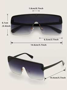 1pair Flat Top Shield Fashion Glasses Y2k Glasses UV Protection Sunglasses Street Sunglasses Beach Sun Glasses Beach Accessories For Women Sun Glasses Sunglasses Shades Basics And Suit For Sweater Jeans Sweatpants Hoodie Jackets Dress And Long Sleeve Shirt Fashionable Shade Elegant Outfit Family Outings Travel Vacation Holiday For Summer Beach Vacation,Outdoor,Travel - Purple - View 8