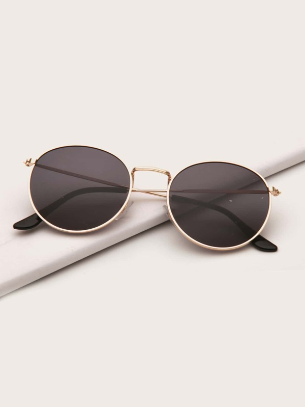 1 buc. Ochelari de vedere cu ramă metalică la modă pentru femei, potriviți pentru purtare zilnică, nuanțe vintage, accesorii de plajă, accesorii de plajă pentru femei, ochelari de soare, elemente de bază, toamnă și iarnă, ținute de femei, haine, cadouri casual de afaceri pentru vacanță de vară la plajă, în aer liber, călătorii