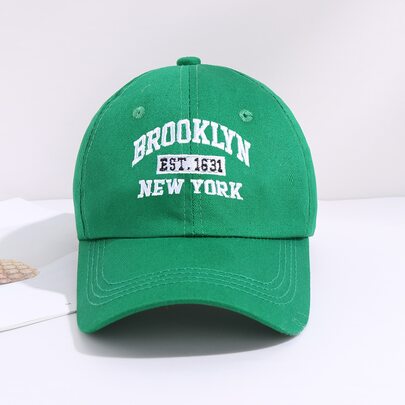 Letter Embroidered Baseball Cap