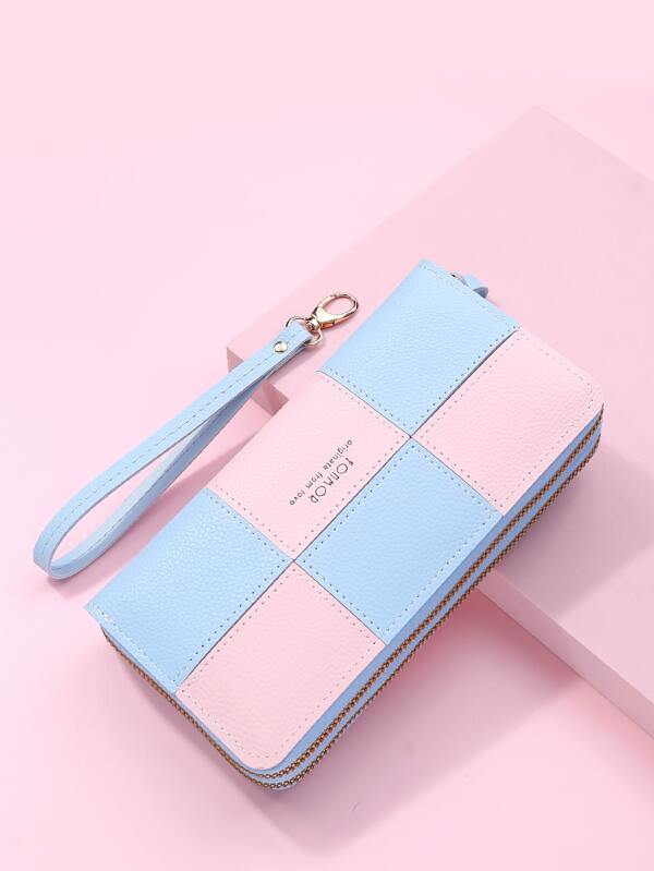 FONMOR Modern Fashionable Coin PU Simple Wallet Multi With Zipper Lightweight Modern Business Credit Card ID Card Cash Business Casual Teacher's Day Teacher Gifts Work Business Commute Travel Holiday Office Vacation For Anniversary For Couple For Birthday Gift On Valentine Day For Gift For Lady For Female White-Collar Workers Gift For Women Wallet Purse Wallet Long Wallet Wristlet Wallet
