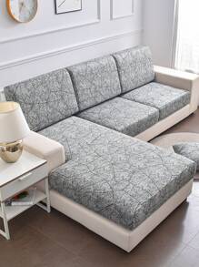 1pc Marble Pattern Sofa Seat Cushion Cover - Multicolor - View 5