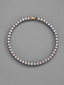 Men Rhinestone Decor Anklet - Multicolor - View 4