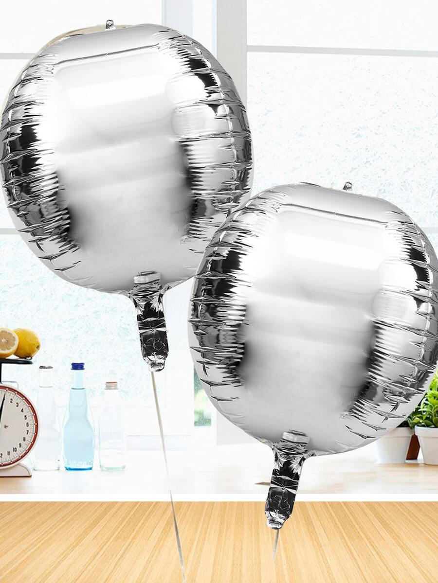 10 piezas Globo decorativo - Plateado - Ver 1
