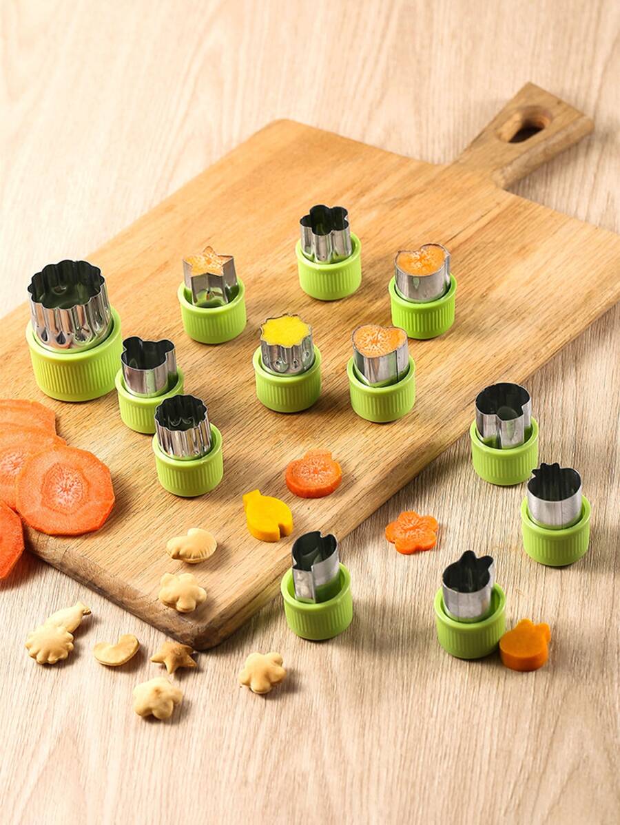 12入組水果切片機套裝 - 綠色 - 查看 1