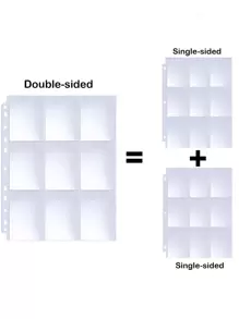 10pcs Loose-Leaf Card Storage Replacement Page,Back To School,School Supplies - Clear - View 4
