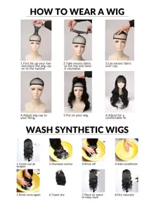 Peluca sintética largo rizado - Beis - Ver 8