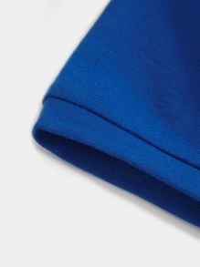 Boys Skeleton & Car Print Snug Fit PJ Set - Blue - View 4