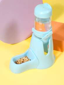 (entrega De Estilo Aleatorio De La Base) Botella De Agua Potable Tres En Para Mascotas Pequeñas De 80 Ml / 125 Ml Para Hámsteres, Jerbos Y Erizos - Azul - Ver 3