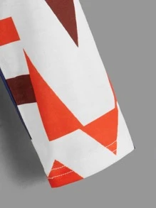 SHEIN 男孩字母圖案T恤 - 白色 - 查看 4