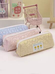1pc Flower Pattern Random Pencil Case - Multicolor - View 1