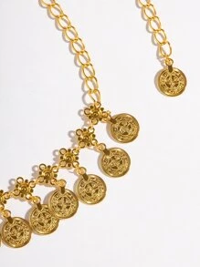 1pc Bohemian Style Sexy Gold Waist Chain Halloween Summer, School Fall, Autumn, Halloween - Gold - View 5