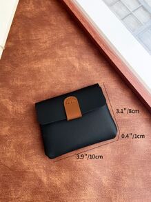 女士PU钱包 轻巧图案 现金 身份证 信用卡 便携式口袋小钱包 短款钱包 简约时尚 现代商务 生日礼物 情人节礼物 周年纪念礼物 女士礼物 女孩礼物 女包 书包 学校宿舍及返校用品 高品质皮革 女士钱包 迷你钱包 零钱包 - 黑色 - 查看 4