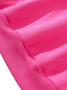 SHEIN Unity Letter Graphic Thermal Lined Sweatshirt & Joggers - Hot Pink - View 6