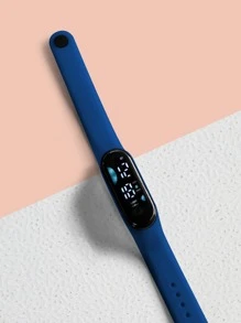 Kids Oval Dial Electronic Watch - Blue - View 4