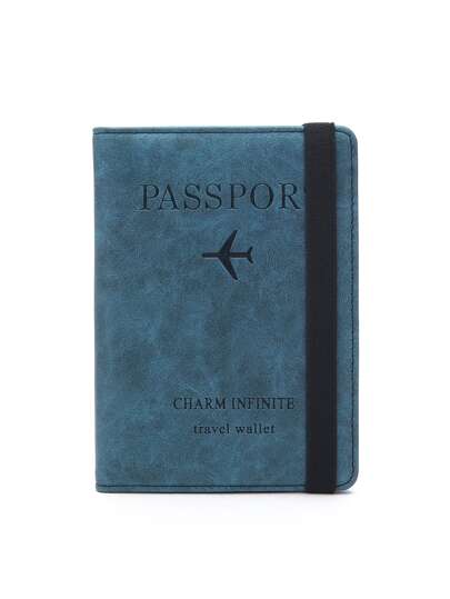 CHARM INFINITE Women Men RFID Vintage Business Passport Cover Holder Multi-Function ID Bank Card PU Wallet Case Travel Accessories