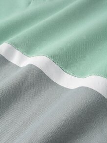 Manfinity Homme Áo thun có cổ Nam Nút phía trước Khối Màu Giải trí - Nhiều màu - Xem 5