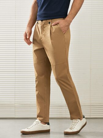 Manfinity 男士斜口袋側長褲