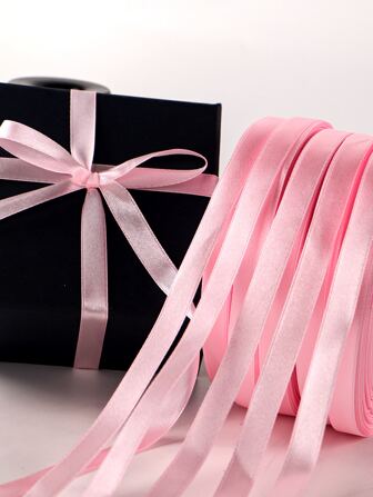 1pc Pink Satin Ribbon, Casual Daily Decor Gift Item