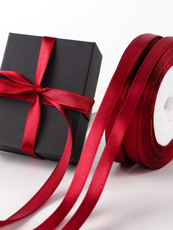 1pc Satin Ribbon Burgundy, Back To School Valentine Day