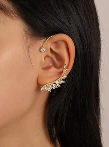 1pc Rhinestone Decor Ear Wrap - Vàng - Xem 1