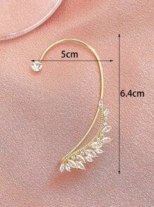 1pc Rhinestone Decor Ear Wrap - Vàng - Xem 5