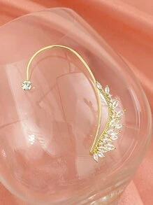 1pc Rhinestone Decor Ear Wrap - Vàng - Xem 6