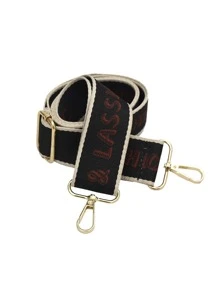 Phụ kiện túi Lá thư - màu đen - Xem 4