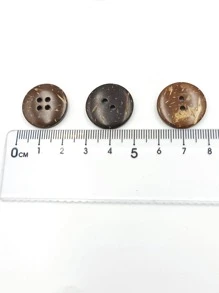 20 cái Nút May Tự Làm - Cà phê nâu - Xem 4