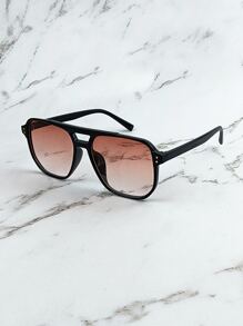 Gafas de sol de lentes tintadas - Negro - Ver 2