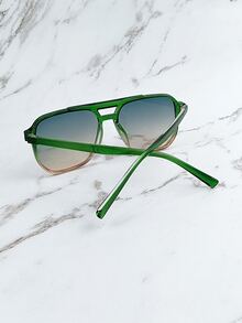 著色鏡片太陽眼鏡 - 綠色 - 查看 3