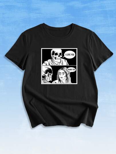 Danielevicentini Skeleton Print Tee