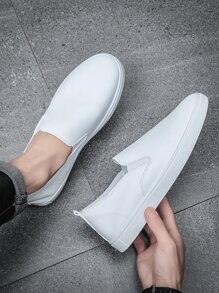 Men's Slip-on Casual Athletic Shoes, All-seasons, Anti-slip, Suitable For Various Occasions Including School Sports