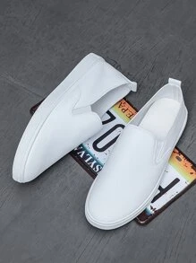 Men's Slip-on Casual Athletic Shoes, All-seasons, Anti-slip, Suitable For Various Occasions Including School Sports